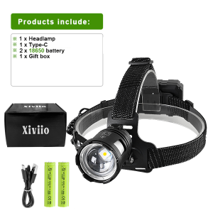 780000000LM Most Powerful Headlamp High Power LED Head Flashlight USB Rechargeable Headlight Outdoor Fishing Lantern