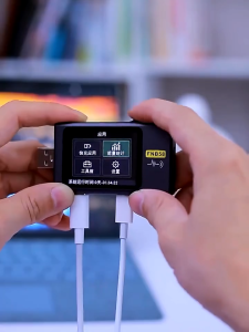 Fnirsi-fnb58 เครื่องทดสอบ USB โวลต์มิเตอร์แอมป์มิเตอร์ TYPE-C Fast Charge Detection การวัดความจุทริกเกอร์การวัดระลอกคลื่น