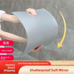 Wall-Mounted Self-Adhesive Full-Length Mirror Dormitory Try-On Mirror Bathroom Dressing Mirror Popular Internet Mirror Makeup Mirror
