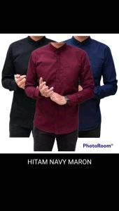 PROMO!!! PAKET HEMAT KEMEJA PRIA POLOS LENGAN PANJANG