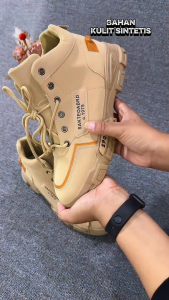 DILOOK S026 Sepatu boot pria cokelat sepatu boots sepatu kerja cowok