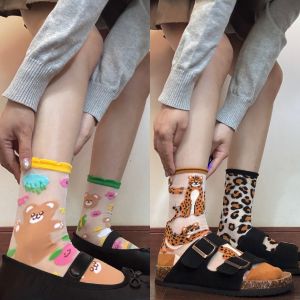 AB Design Glass Silk Stockings Cotton Sole