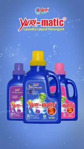 (Carton Deal) Yuri-matic Antibacterial Laundry Detergent 2.8Kg x6 - Free Yuri-soft Softener 1L Romantic Blue