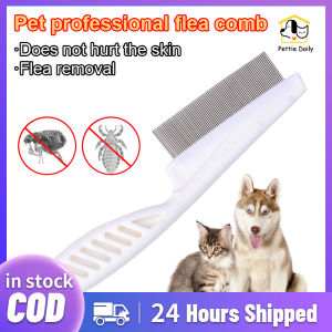 Pet Flea Comb Dog Cat Hair Comb Stainless Steel Needle Fur Comb