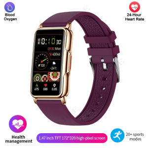 Smart Bracelet Women Smartwatch Men Heart Rate Blood Oxygen Waterproof Sport Fitness Smart Band Watch Call Reminder Ladies+Gift