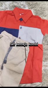 SETELAN KEMEJA TERBARU SETELAN KEMEJA ANAK LAKI-LAKI + CELANA CINOS USIA 1-12 TAHUN