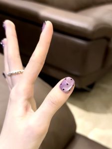 Handmade Glass Bead Cat Eye Nail Tips Short Ins Spring Summer Fashion Nail Art Wearable False Nails Beauty Tools