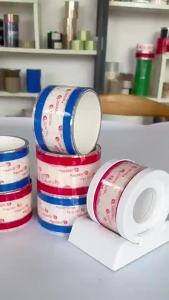 Pull Tape Takeaway Coffee Paper Cup Waterproof Sealing Paste Cup Lid Sealing Label Milky Tea Cup Packaging Sealing Tape