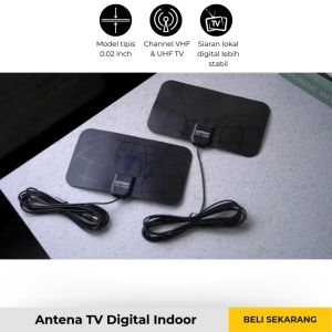 Antena TV Digital Indoor DVB-T2 25dB Spider Jack Male Plug