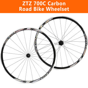 ZTZ 700C Road Bike Wheelset Ultralight Aluminum Alloy 30mm Road Bike Wheel 20H Front/24H Rear High-Strength Bike Rims 700c Clincher Rim Brake Compatible 8-12 Speed Cassettes