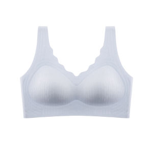Small Chest Gather No Mark No Steel Circle Comfortable Bare Feel Fixed Cups Brassiere