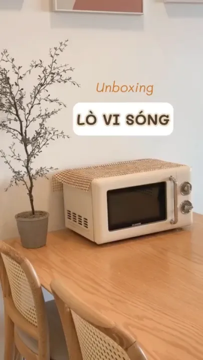 Lò vi sóng lò nướng cổ điển Xiaomi Qcooker CR-WB01B phong cách vintage ...