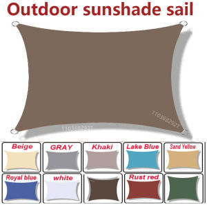 Waterproof sunshade sail shed rectangular UV blocking sunshade shed outdoor garden terrace sunshade canopy