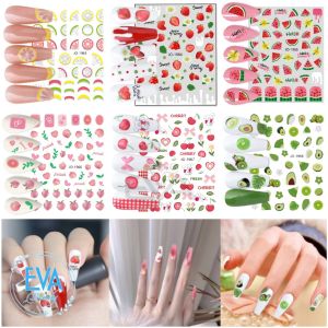 Set 6 Mẫu Sticker Dán Móng Tay 3D Dạng Decal Dán Móng Chống Nước Joyful Nails Hoạ Tiết Trái Cây Nail Art Decal Fruit Sticker JO1963 - JO1968