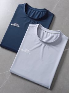 Comfortable Casual Lightweight Short Sleeve round Neck T-Shirt for Men Breathable Soft Elastic Summer Fashion Urban Style