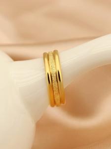 Titanium Steel Rings Womens Fashionable Non-fading Index Finger Three Lives Three Worlds Ring High-End Sensation Gold Titanium Steel