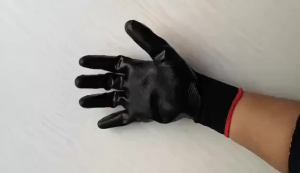 10คู่ ถุงมือยางสีดำเพื่อความปลอดภัยในการทำงาน / ถุงมือป้องกันการลื่นไถลสำหรับงานหนัก / ถุงมือสำหรับงานซ่อมรถและสวน / ถุงมือป้องกันมือสำหรับงานก่อสร้าง