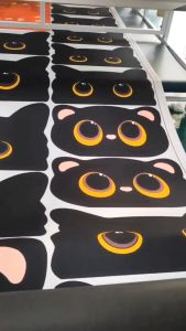 （本地配送）黑色卡通猫咪硅藻泥浴室防滑垫 洗手间耐磨耐脏 超吸水地垫 入户门口垫