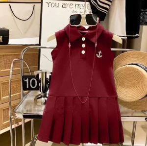 D110 DRES ANAK TERBARU MOTIF BORDIR SAILOR di sayang bayi