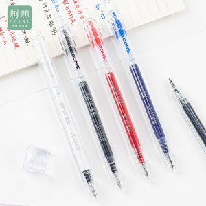 Keling Clickable Dual Bead 0.5CS Transparent Neutral Pen for Writing And Exam Simplistic Design Quick Dry Suitable for Students