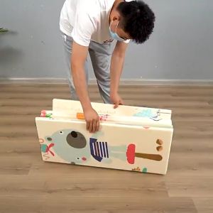 Playmat XPE Polos 10MM + Tas 2 Warna Bolak Balik Playmate Anak Karpet Lantai