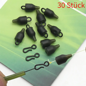 30pcs Fishing Connector Ring Beads Quick Change Fish Hook Link Beads For Ronnie Rig Fishing Tackle Accessories