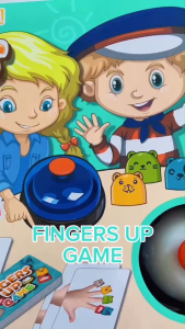 FINGER UP GAME เกมฝึกทักษะและพัฒนาการ เล่นได้ทุกเพศทุกวัย เกมครอบครัว การ์ดเกมเล่นได้2-4คน ฝึกทักษะความเร็ว แข่งขันเรียงสีบนนิ้วตามภาพ เกมแข่งความเร็ว TY30