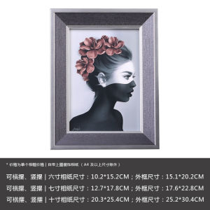 รูปภาพขนาด 10 นิ้ว ขอบหนา รูปภาพขนาดใหญ่ ตกแต่งโต๊ะทำงาน วัสดุไม้แท้ เครื่องประดับตกแต่ง งานศิลปะ รูปภาพ รูปภาพขนาดใหญ่