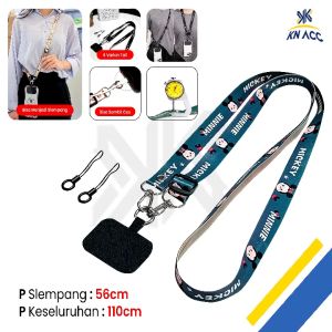 [KN ACC] NVN-TL10 TALI STRAP GANTUNGAN HP SELEMPANG KARAKTER TREND DAN LUCU