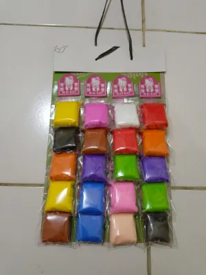 mainan clay isi 20 pcs ecer 1000an siap jual di warung pasti untung