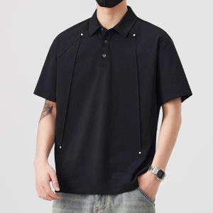 Slim Fit Breathable Short Sleeve Mens Polo Shirt