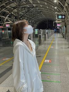 YIWEIYI | Autumn Winter Hooded Thin Jacket Long Sleeve