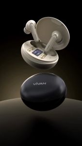 VIVAN T330 TWS Liberty Dual ENC Headset Bluetooth 5.3 Playtime 50 Jam IPX5 LED Display Baterai Garansi Resmi 1 Tahun