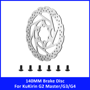 140MM Brake Disc Stainless Steel for KUGOO KIRIN KuKirin G2 Master/G3/G4 Electric Scooter Disk Brake with 6 Screws