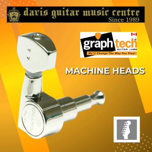 Graphtech PRN-2721-C0 Chrome Machine Head 6 in line for Electric Guitar