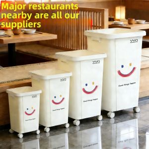 Portable Large Capacity Trash Can No Lid
