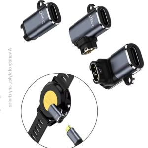 GARMIN Watch Charging Adapter Type-C/Micro to Jiaming Interface Fast Charging Portable Compatible with Fenix7/7X/5S/6/6X/6S pro