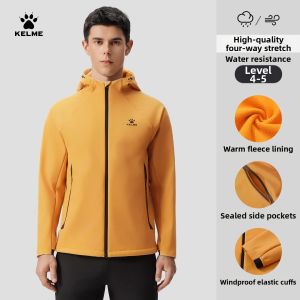 Kelme | Water Resistant and Fleece Lined Soft Shell Jacket