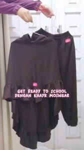 Alula Kids Hijab Instant Syari Anak Sekolah by Khayr Moswear Size L - Super Hemat