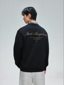 Jack Jones | Cotton Mens Autumn Long Sleeve Round Neck Casual Letter Print Sweatshirt