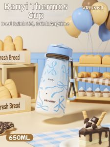 VRIUKNT | Straw Insulated Stainless Steel Cup High Fashion