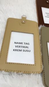 NAME TAG KULIT / ID CARD HOLDER / GANTUNGAN NAMA RN15