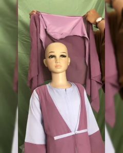 Baju Muslim Anak Perempuan Terbaru Umur 4 Sampai 9 Tahun Plus Pashmina Instan