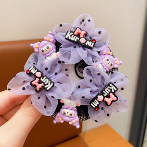 Kuromi Little Girl Dance Bun Net 2024 New Style Ballet Latin Exam Girls Hair Accessory Korean Version P3407