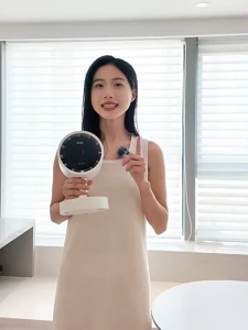 2025 NEW 100 Gear Auto Oscillating Desk Fan Air Circulation Fan With Filter lED Silent Fan USB Rechargeable Table Fans