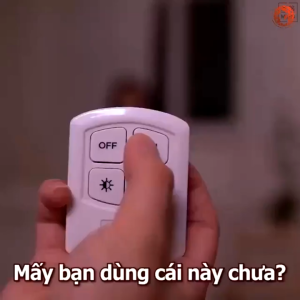 Đèn led dán tường thông minh treo cầu thang phòng ngủ gắn tủ trang trí - Bộ 3 bóng mini Điều khiển từ xa