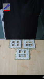 หน้ากาก สวิตซ์ - ปลั๊ก ขอบเหลี่ยม สีขาว (แพ็ค 1 ชิ้น) (U-05 U-06)