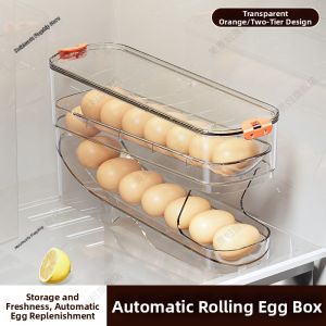 MEIZHUFU | Automatic Egg Roller Refrigerator Organizer