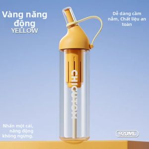 CHICU TOM | Bình Nước Thể Thao Trẻ Em Có Ống Hút Mùa Hè