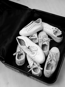 Travel Shoe Bag Dustproof Shoes Storage Portable Drawstring Organizer Half Transparent Non Woven Beg Kasut 鞋袋